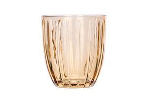 Glass Dof Striped Orange