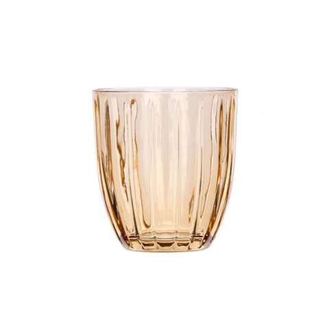 Glass Dof Striped Orange