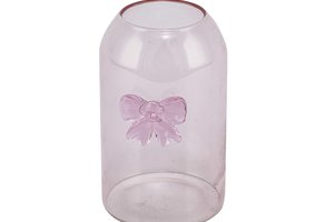 Vase With Bow Pink