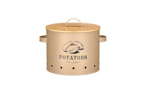 Potatoes Keeper With Bamboo Lid