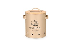 Onion Keeper With Bamboo Lid