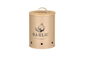 Garlic Keeper With Bamboo Lid