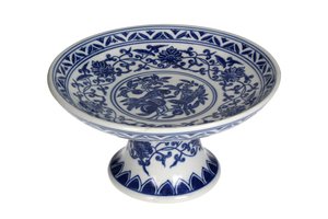 Cake Stand Footed Chinoiserie Style