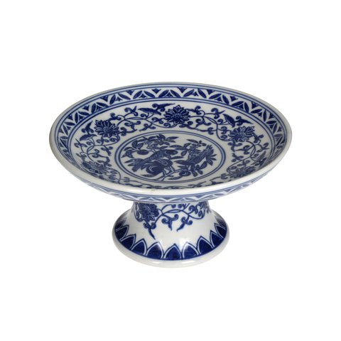 Cake Stand Footed Chinoiserie Style