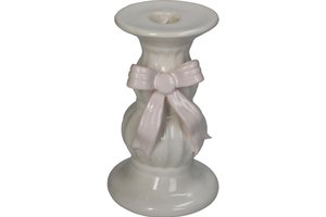 Candle Holder Bow Ivory