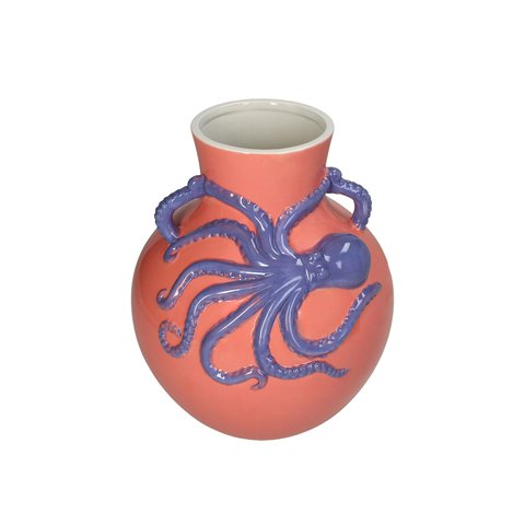 Vase With Octopus Pink