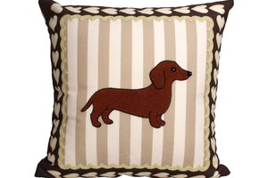 Cushion With Dachshund Dog