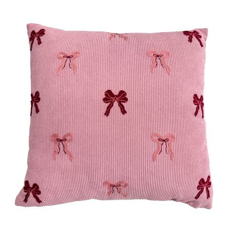 Cushion Velvet With Bows