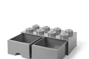 Lego Brick Drawer Stone Grey