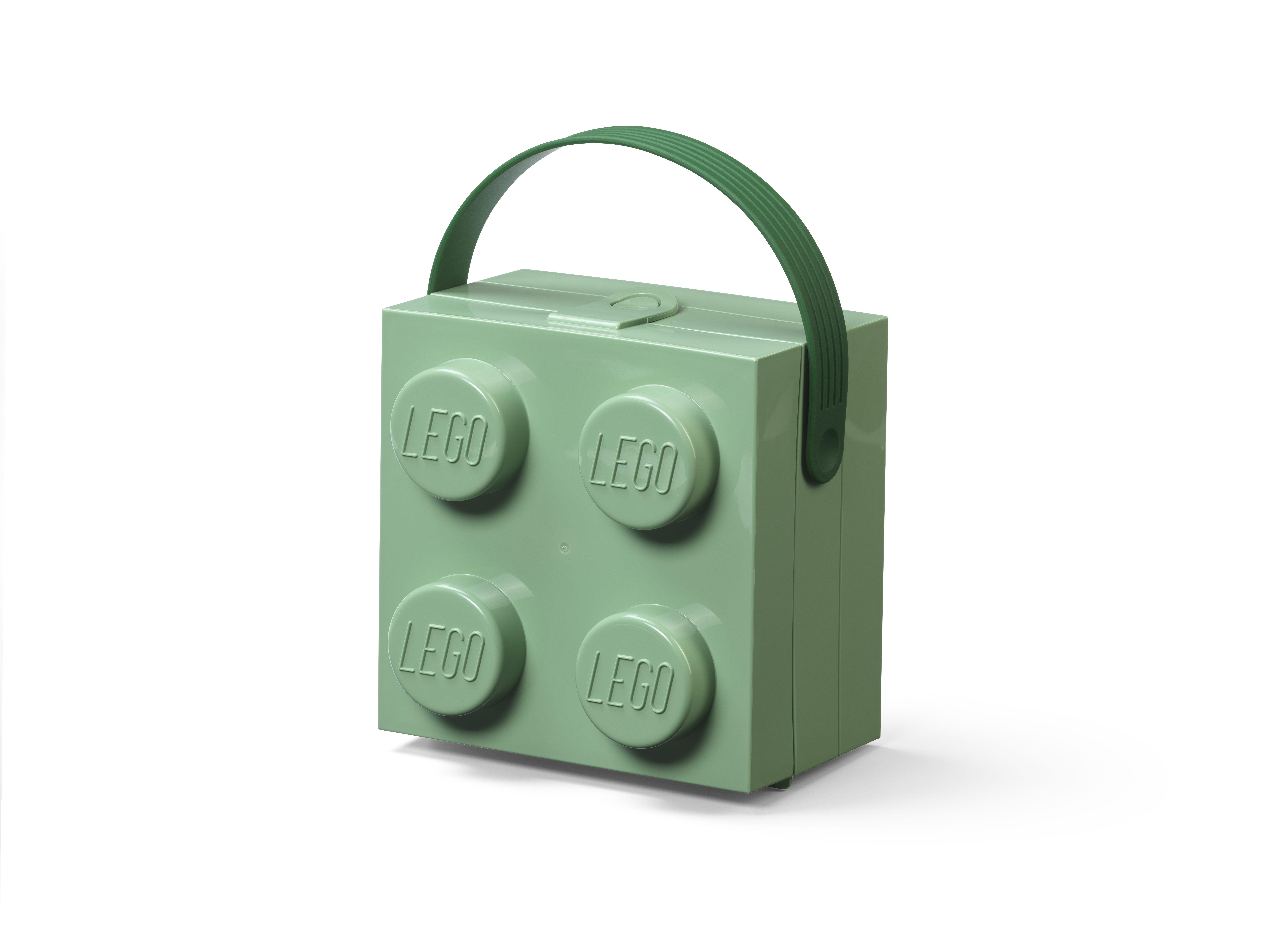 Lego Box With Handle Green
