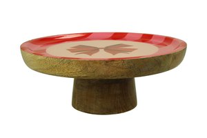 Cake Stand With Bow Mangowood