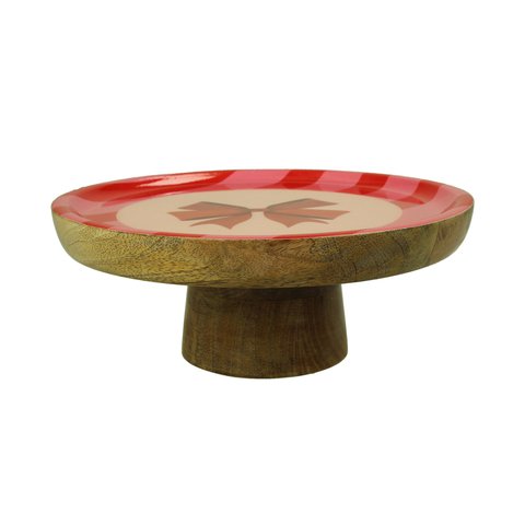 Cake Stand With Bow Mangowood