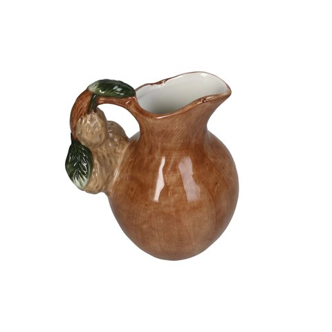 Jug With Walnuts On Hand