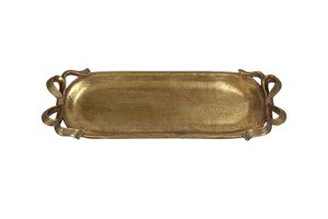Plate Decor Oval With Bow