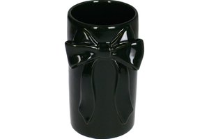 Vase With Bow Black