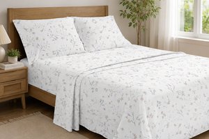 Bed Set Foxley Floral Pure Cotton 300 Thread Count